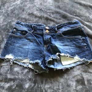 Short Distressed Jean Shorts